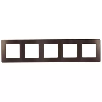 Рамка 5-постовая ЭРА 12 сатин бронза 12-5105-13 Б0052546