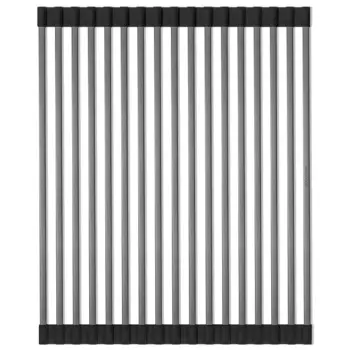 Ролл-мат на мойку Paulmark Pro R405-GM воронёная сталь