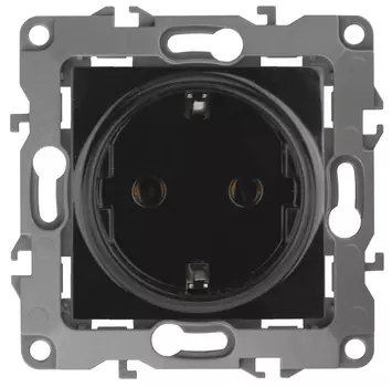 Розетка ЭРА 12 2P E Schuko со шторками 16A 250V 12-2102-06 Б0014692