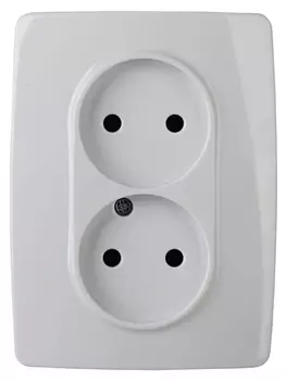 Розетка ЭРА 12 2x2P 16A 250V 12-2107-01 Б0031238