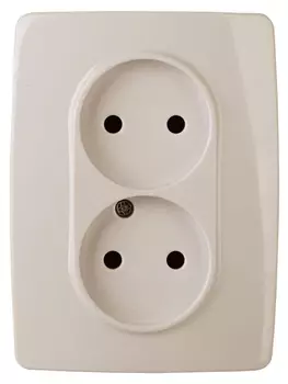 Розетка ЭРА 12 2x2P 16A 250V 12-2107-02 Б0031239