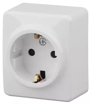 Розетка ЭРА Эксперт 2P E Schuko со шторками 16A 250V 11-2204-01 Б0020688