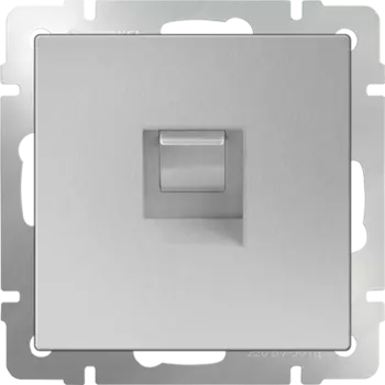 Розетка Werkel Ethernet WL06-RJ-45 серебро