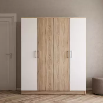 Шкаф DIWO Коломна четырехдверный, дуб сонома