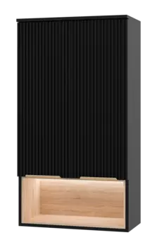 Шкаф для ванной Brevita Enfida ENF-08060-021 черный, дуб сонома