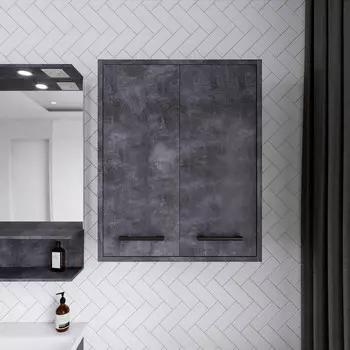 Шкаф для ванной Бриклаер Чили 4627125415258 цемент