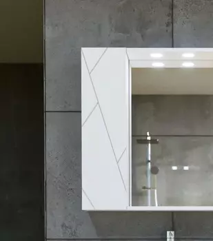 Шкаф для ванной Бриклаер Кристалл 4627125416040 белый