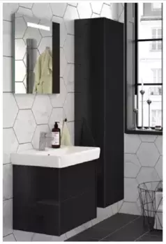 Шкаф-пенал Gustavsberg Puristic GB71PUTC40PH черный