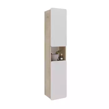 Шкаф-пенал Lemark Olivia LM08OL35P белый, коричневый