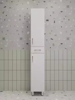 Шкаф-пенал Style Line Эко Стандарт ЛС-00002328 30 см, с бельевой корзиной, белая