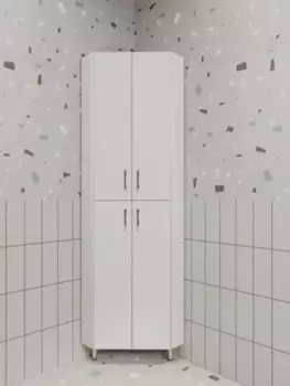 Шкаф-пенал Style Line Веер ЛС-00002327 45 см, напольная, белая