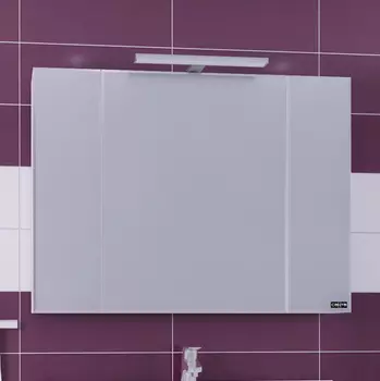 Шкаф зеркальный СанТа Стандарт 113018 87 см, белый