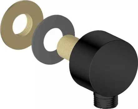 Шланговое подсоединение AQUATEK, матовый черный AQ2454MB