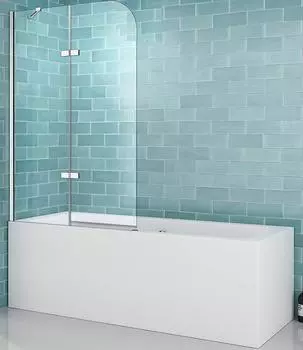 Штора для ванной Abber Ewiges Wasser 120 AG51120, профиль хром, стекло прозрачное