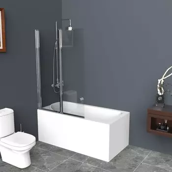 Штора для ванной BelBagno UNO-V-2-120/150-C-Cr