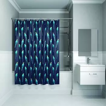 Штора для ванной Iddis Basic B08P218i11 синий