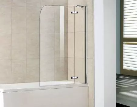 Шторка для ванной 100 см Good Door Screen 2Н-100-C-CH ПД00093 стекло прозрачное