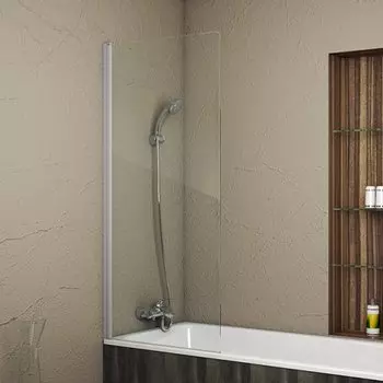 Шторка для ванной 70х150 см Bravat Alfa BG070.1500AM стекло прозрачное