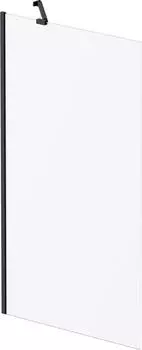 Шторка для ванной Am.Pm Gem 80x140 W90BS-080-140BM, стекло матовое, профиль черный