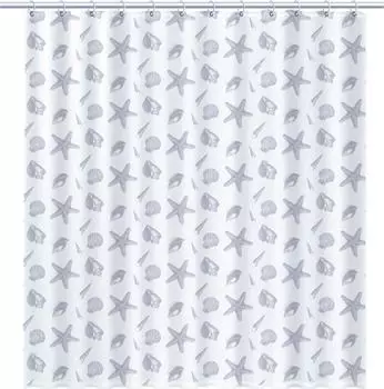 Шторка для ванной Fixsen Laguna FX-1501A серый