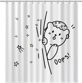 Шторка для ванной Fixsen Teddy FX-2505 белый