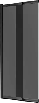 Шторка для ванной Vincea 100 VSB-1E100CGB, профиль черный, стекло тонированное