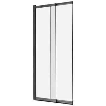 Шторка для ванной Vincea 100 VSB-1E100CLGM, вороненая сталь, стекло прозрачное