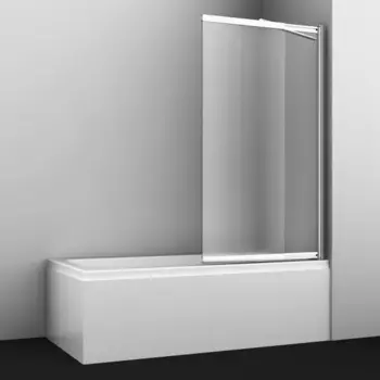 Шторка для ванной Wasserkraft Main 100 41S02-100 RM Fixed правая, профиль хром, стекло прозрачное