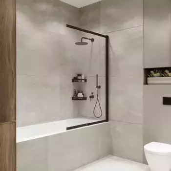 Шторка на ванну Terminus Hoto 1CS150х90B