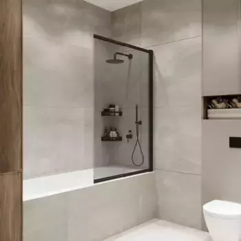 Шторка на ванну Terminus Hoto 1CS150х90BT