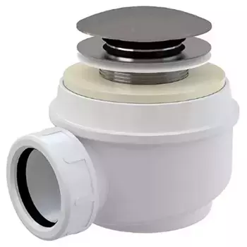 Сифон для душевого поддона AlcaPlast A465-50 хром, белый