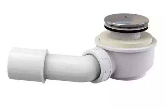 Сифон для душевого поддона AlcaPlast A471CR-50 хром, белый