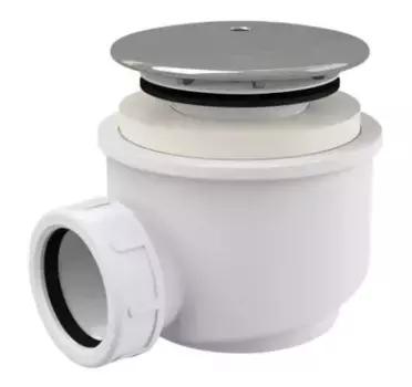 Сифон для душевого поддона AlcaPlast A47CR-60 хром, белый