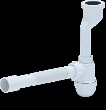 Сифон для писсуара АНИ пласт U0115 белый