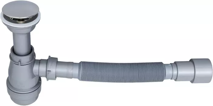 Сифон для раковины Aquanet 00312687 серый