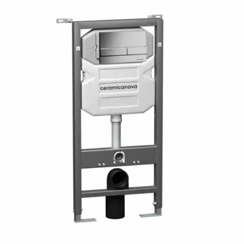 Система инсталляции для унитазов Ceramica Nova Envision CN1002M с клавишей смыва хром матовый