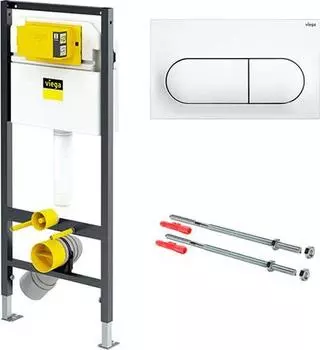 Система инсталляции для унитазов с креплением и клавишей смыва Viega Prevista Dry 792831