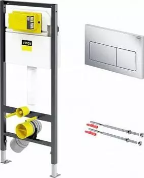 Система инсталляции для унитазов с креплением и клавишей смыва Viega Prevista Dry 792824