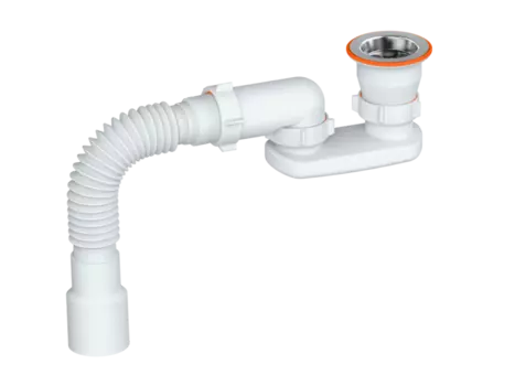 Слив-перелив для душевого поддона РМС СД-П, белый