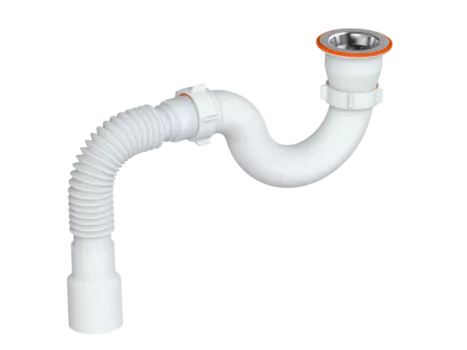 Слив-перелив для душевого поддона РМС СД-О, белый