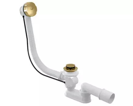 Слив-перелив для ванны AlcaPlast A55GOLD-RU-01 золото