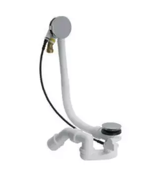 Слив-перелив для ванны Viega Simplex 728007 хром, белый