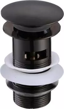 Сливной набор для раковины AQUATEK, матовый черный AQ6001MB