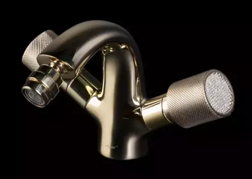 Смеситель для биде Boheme Royal Cristal 296-Royal/CRST золото