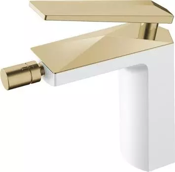 Смеситель для биде Boheme Venturo 386-W, белый/золото