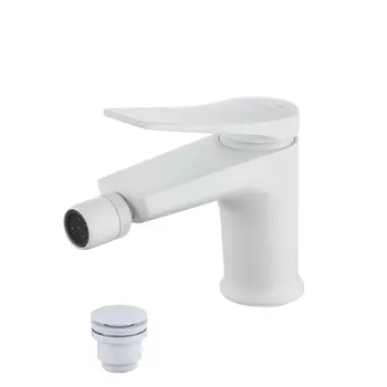 Смеситель для биде Lemark Bronx LM3708MW белый матовый