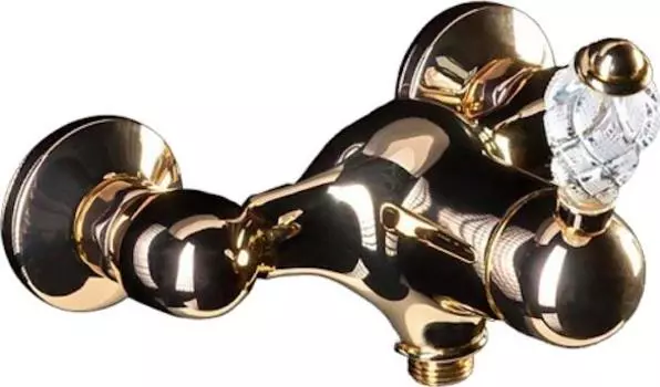 Смеситель для душа Boheme Crystal 284-CRST, золото