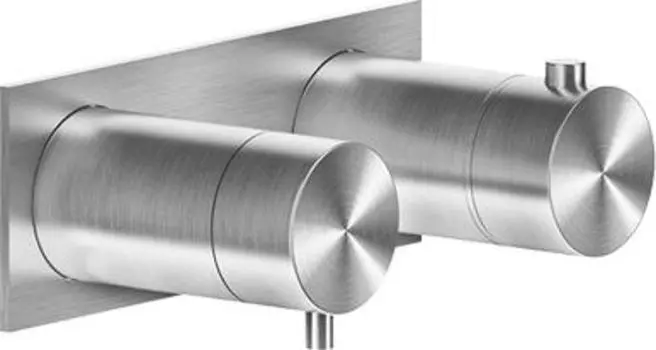 Смеситель для душа Gessi 316 Shower 54036#239 термостатический, steel brushed