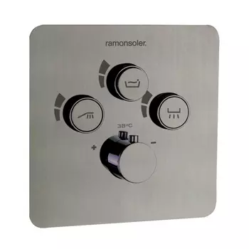 Смеситель для душа RamonSoler Rs smart 85T301SNC никель брашированный, термостат