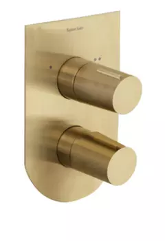 Смеситель для душа RamonSoler Tzar 348712SOC золото брашированное, термостат